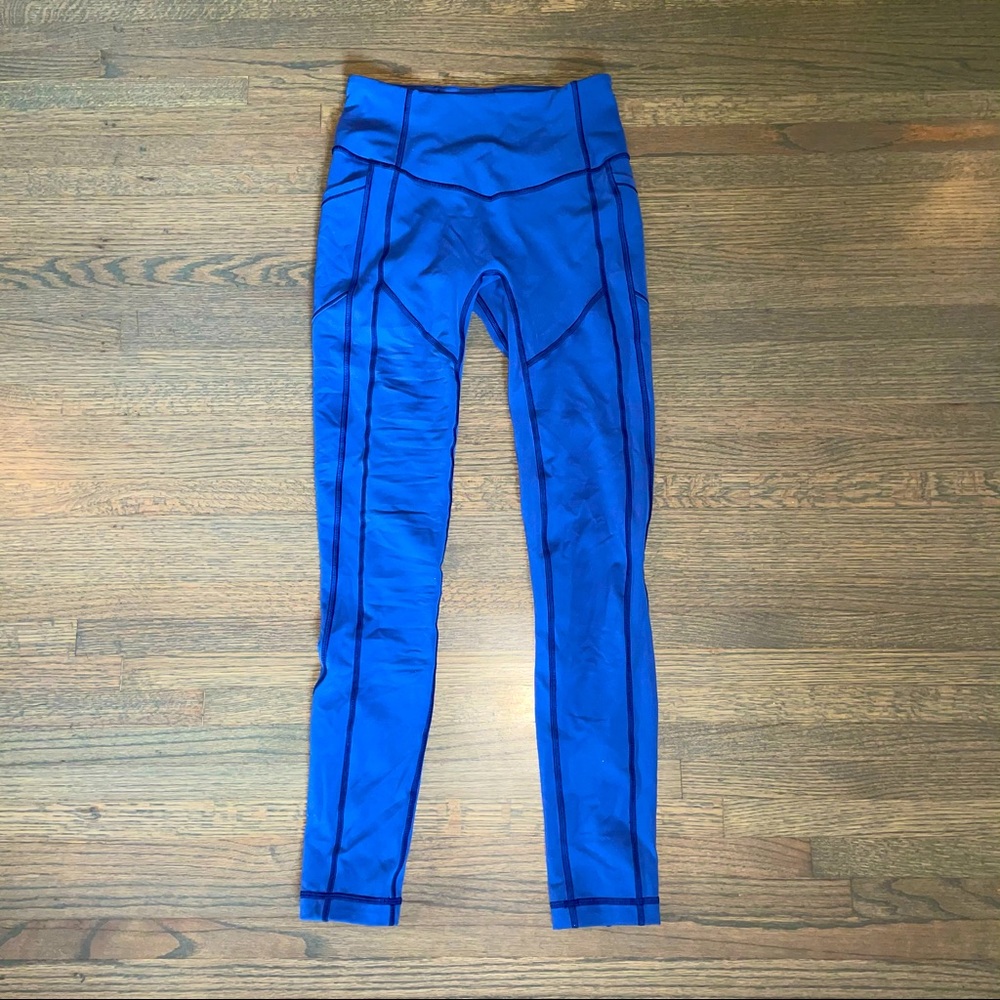 LULULEMON LEGGINGS - grape/blue colored